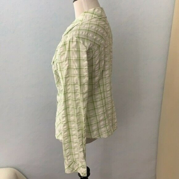 Refuge Plaid Snap Up long Sleeve Western Blouse - Picture 9 of 12